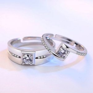 Lacreuu's Square Delight Couple Rings